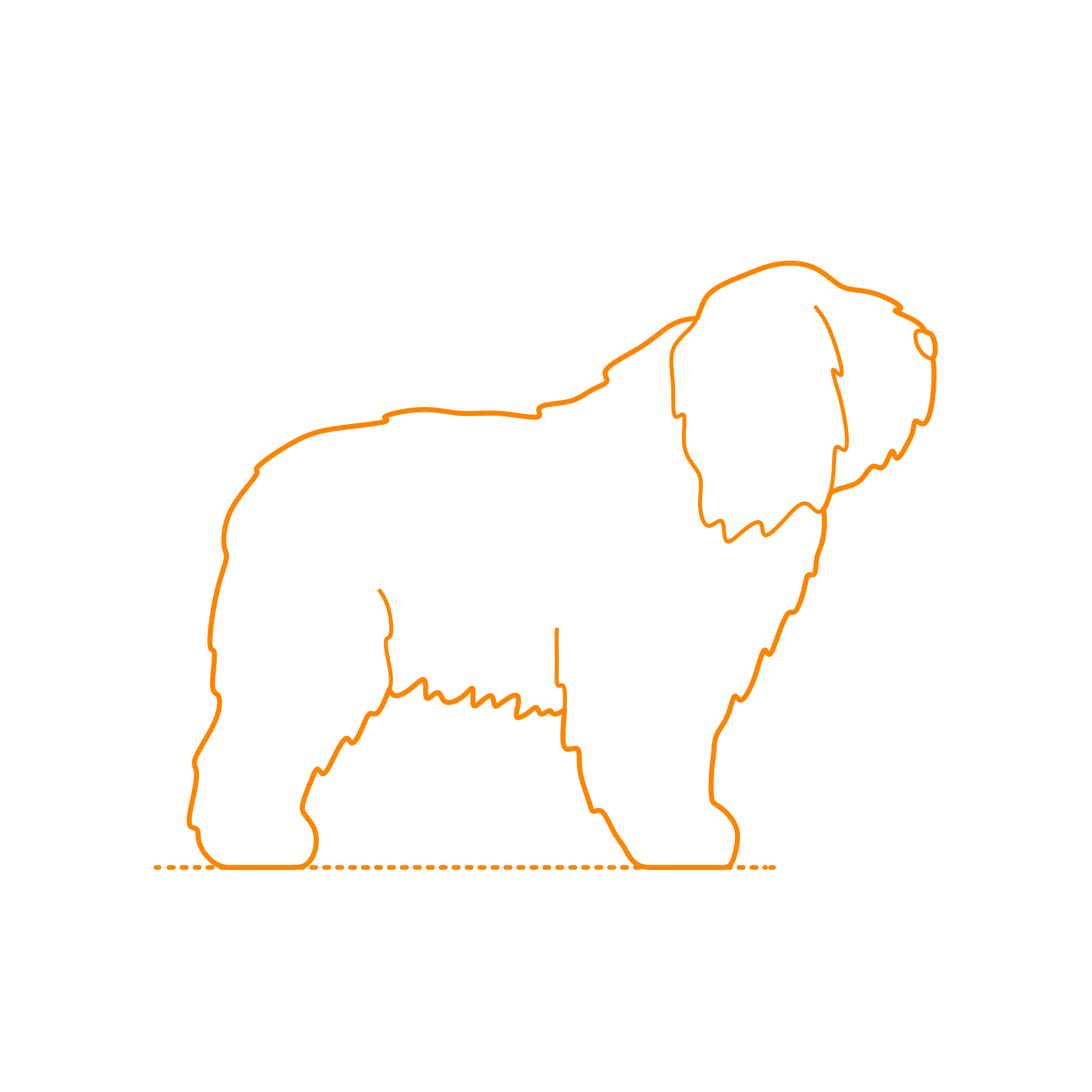 Animals Dogs Polish Lowland Sheepdog Sketch Style Svg Vector Free Vectors